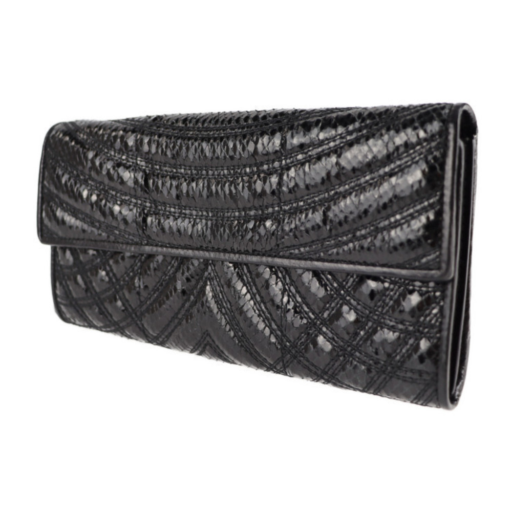 Bottega Veneta Long Python Wallet Black - image 2